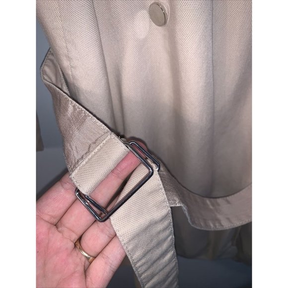 TopShop Beige Summer Trench Coat NWOT Sz 6 - Picture 6 of 10